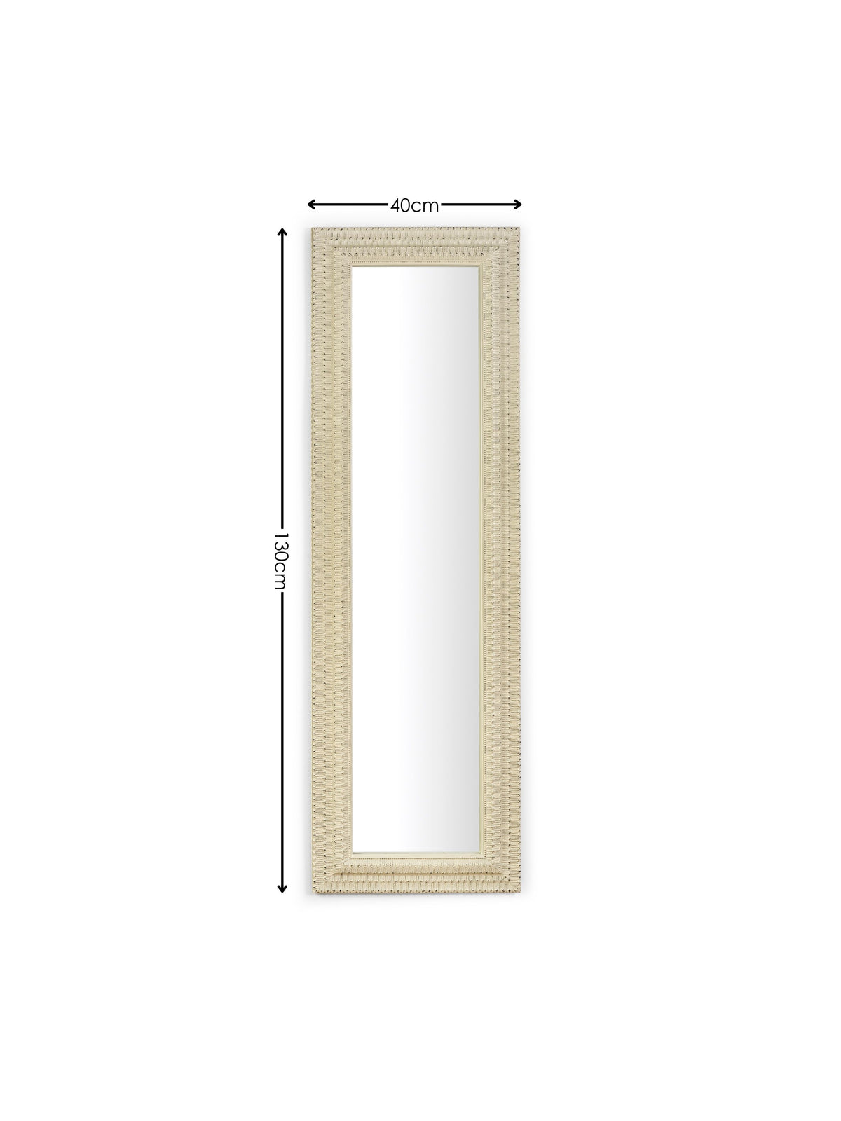 Alanis Rectangular Wall Mirror - White