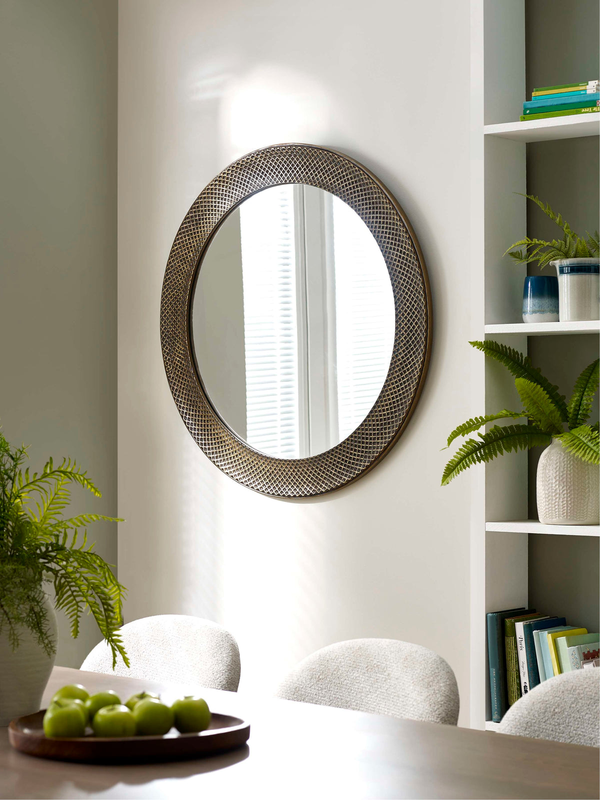 Iggy Round Wall Mirror - Brass Effect
