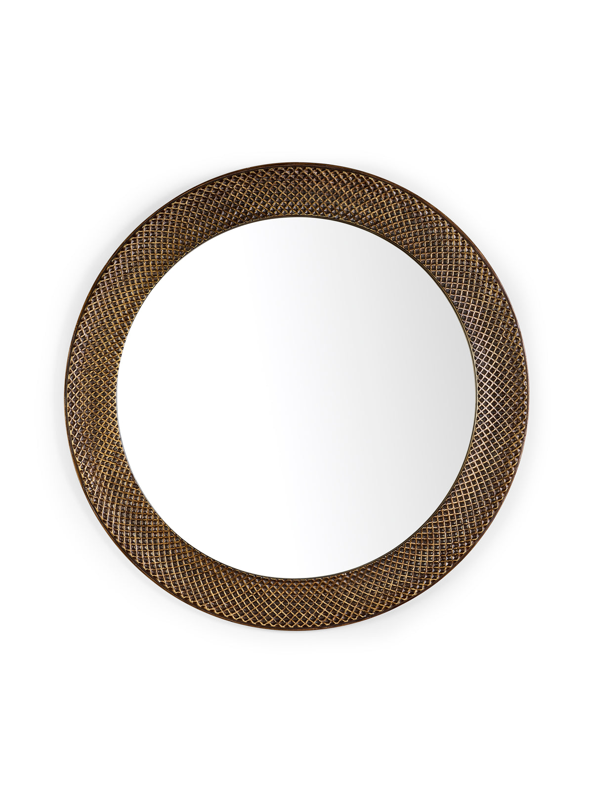 Iggy Round Wall Mirror - Brass Effect