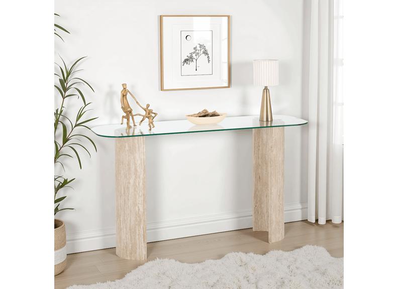 Modena Glass Console Table