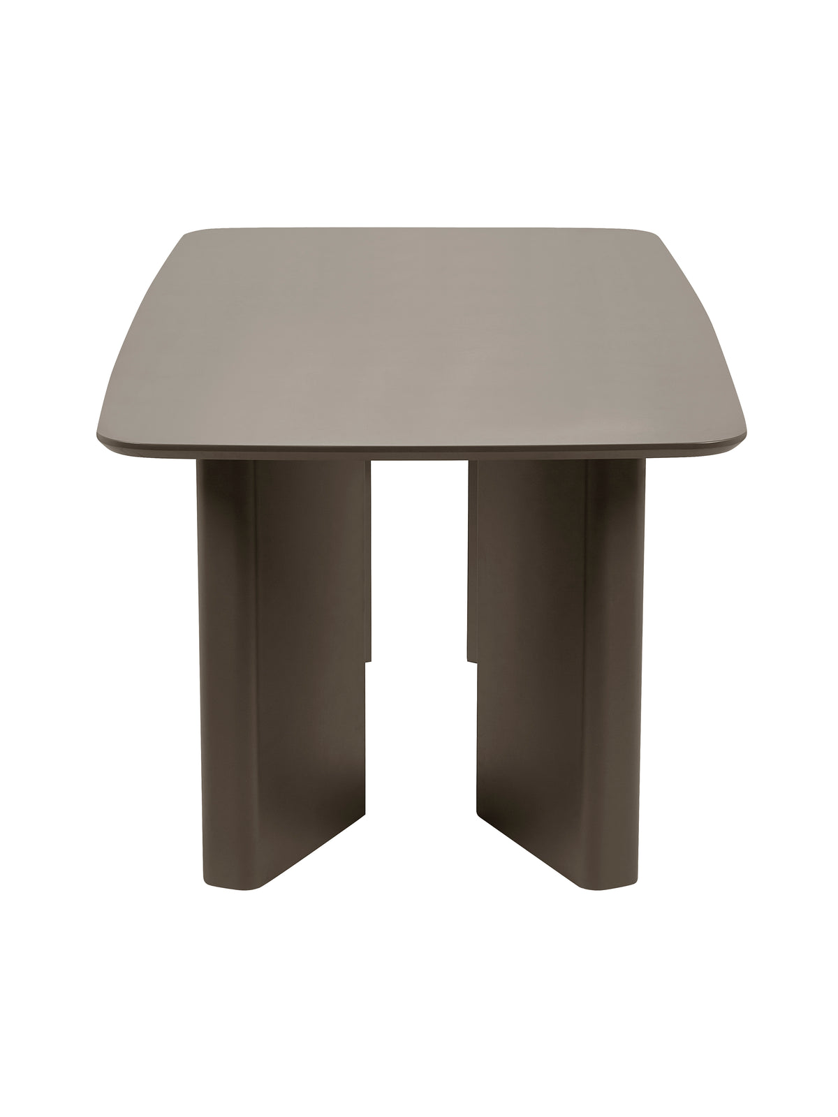 Moro Rectangular 6 Seater Dining Table - Matt Chocolate Brown