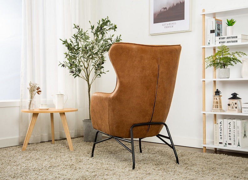 Mason Tan Faux Suede Occasional Chair