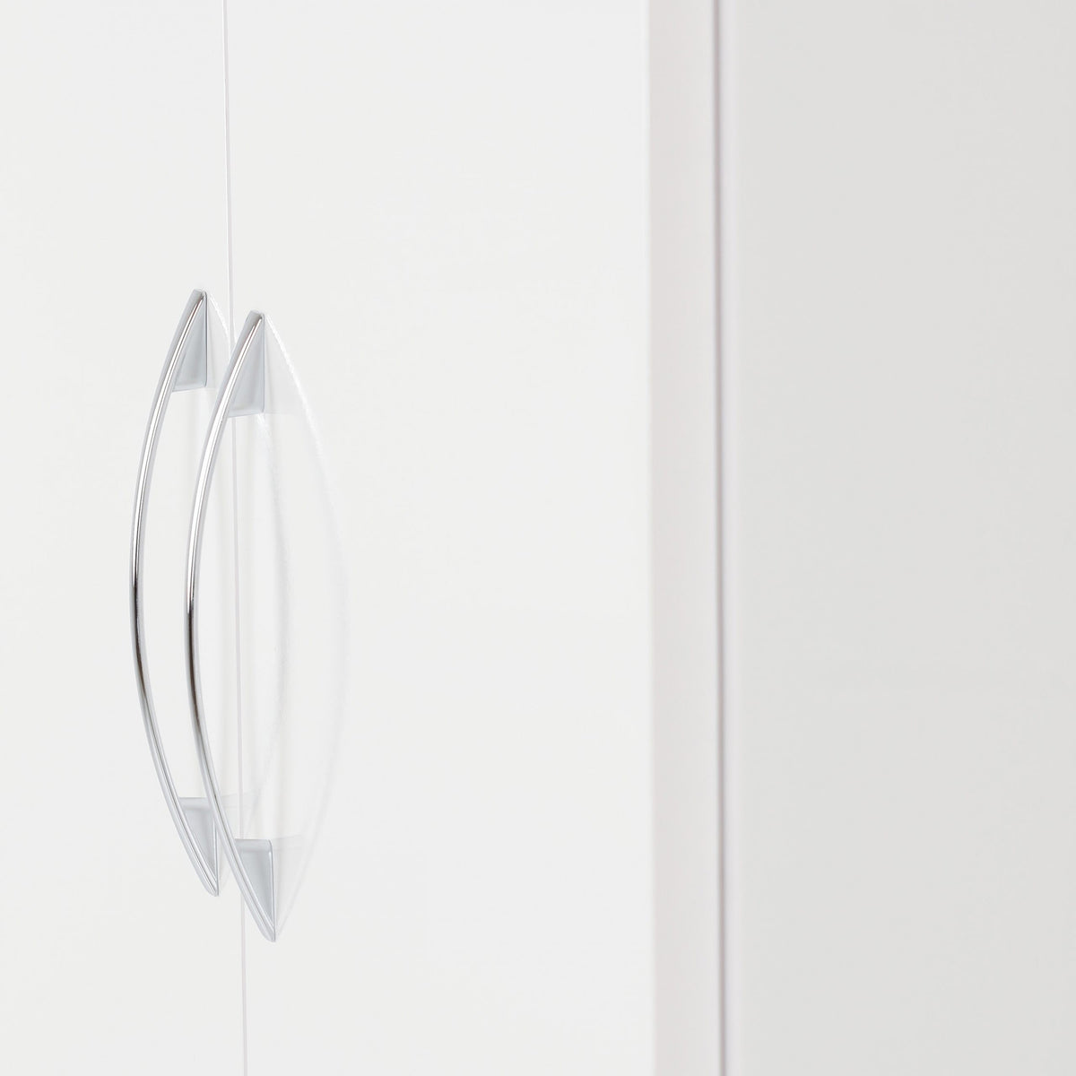 Nevada 2 Door All Hanging Wardrobe White Gloss
