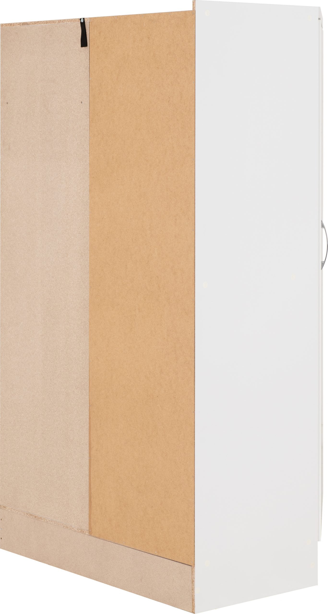 Nevada 2 Door Corner Wardrobe White Gloss