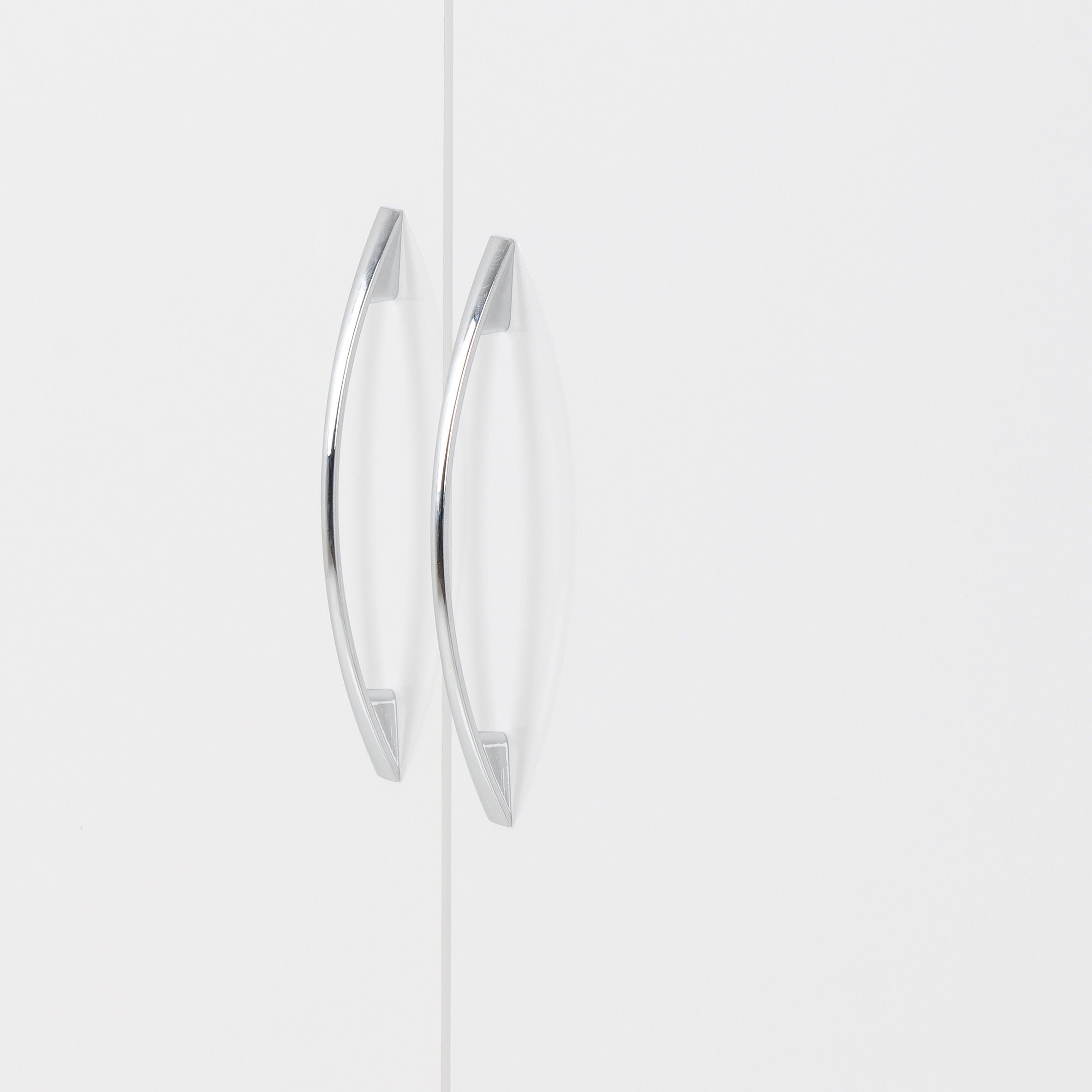 Nevada 2 Door Corner Wardrobe White Gloss