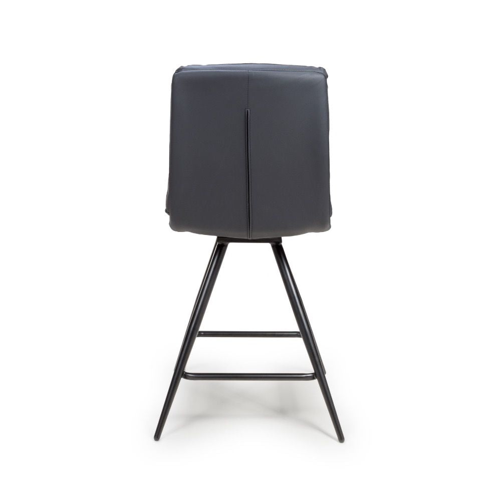 Nobo Swivel Counter Chair - Set of 2 - Black - Image 4