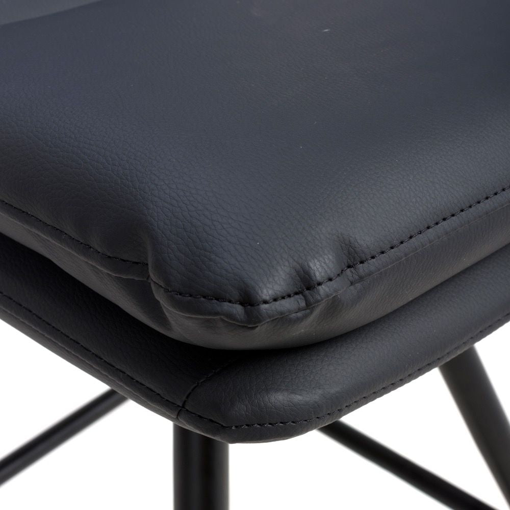 Nobo Swivel Counter Chair - Set of 2 - Black - Image 6