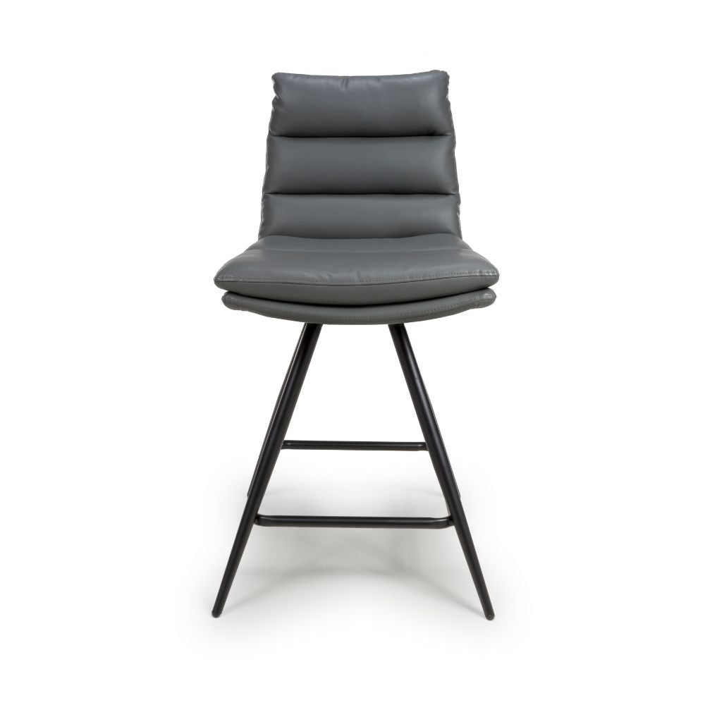 Nobo Swivel Counter Chair - Set of 2 - Grey - Image 1