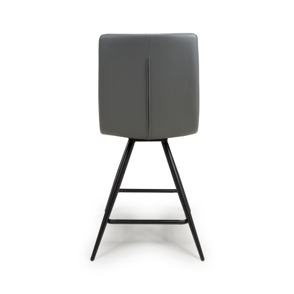 Nobo Swivel Counter Chair - Set of 2 - Grey - Image 3