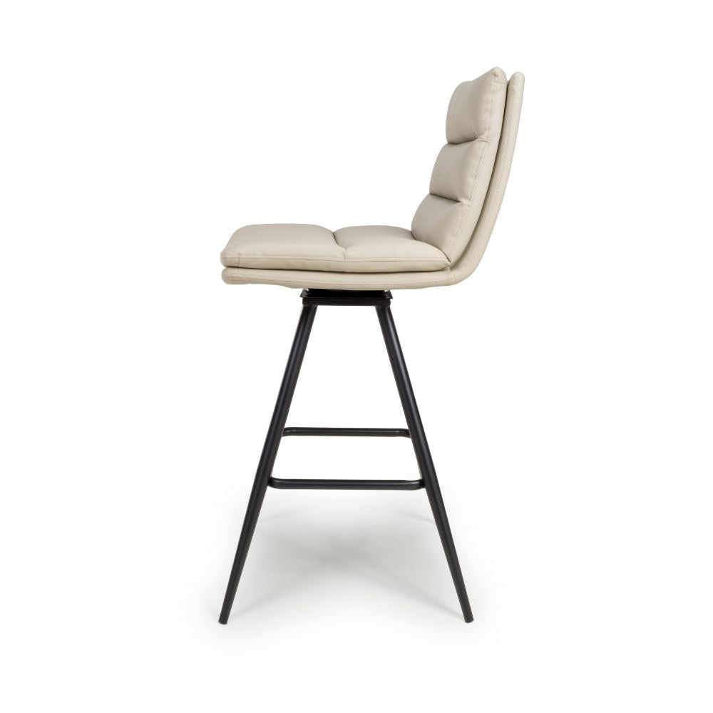 Nobo Swivel Counter Chair - Set of 2 - Taupe - Image 2