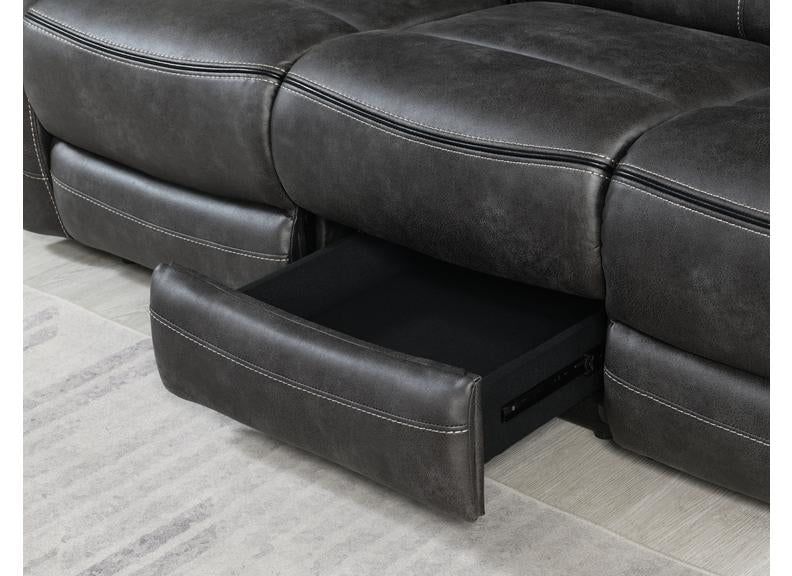 Noah 'Tech' Grey Sectional Sofa