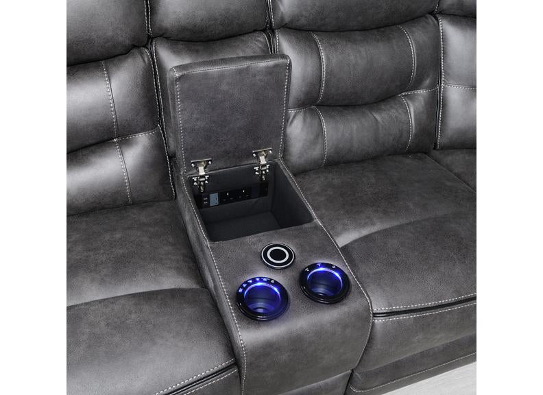 Noah 'Tech' Grey Sectional Sofa