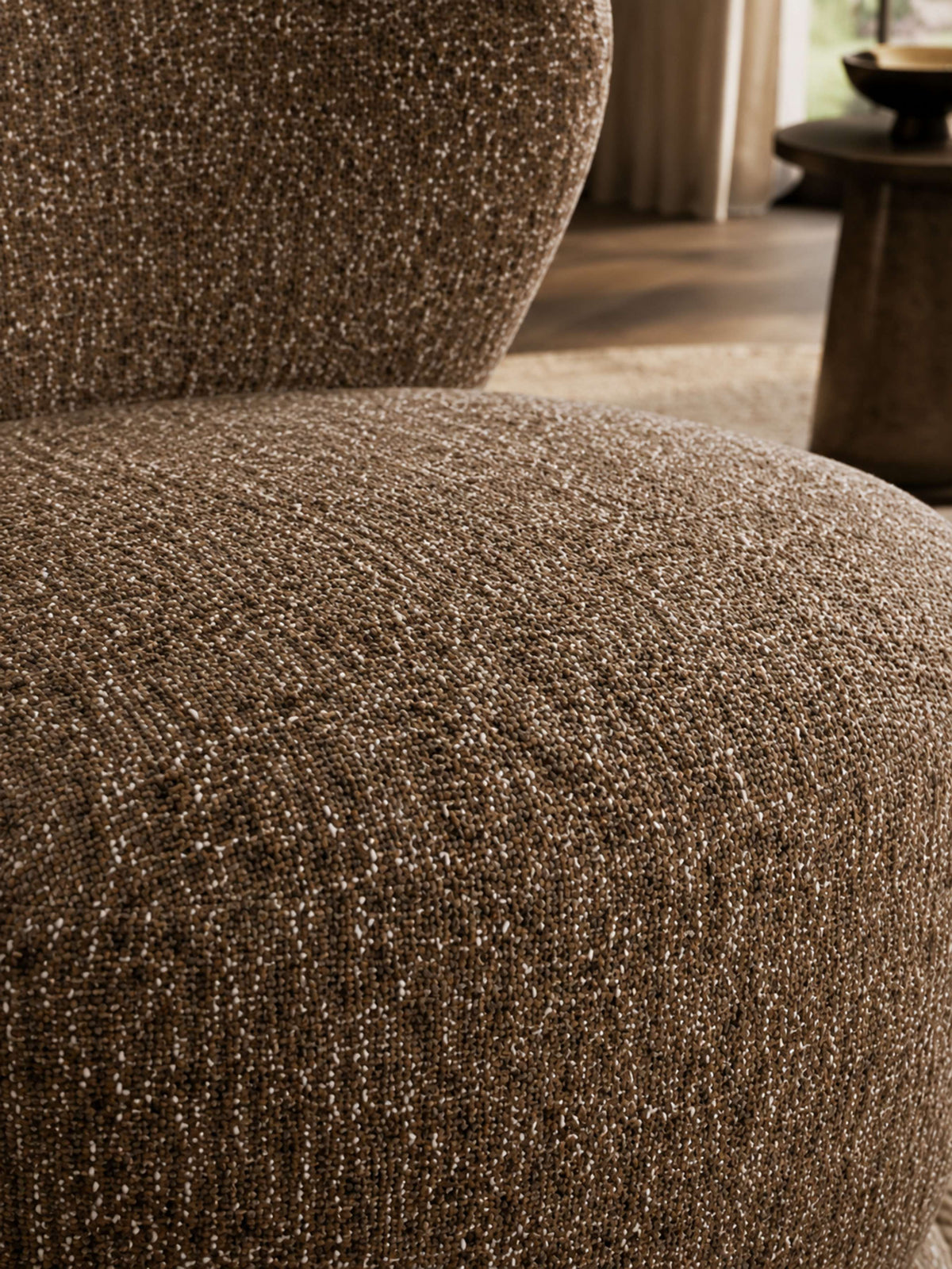 Orla Swivel Accent Chair - Hazelnut Chenille