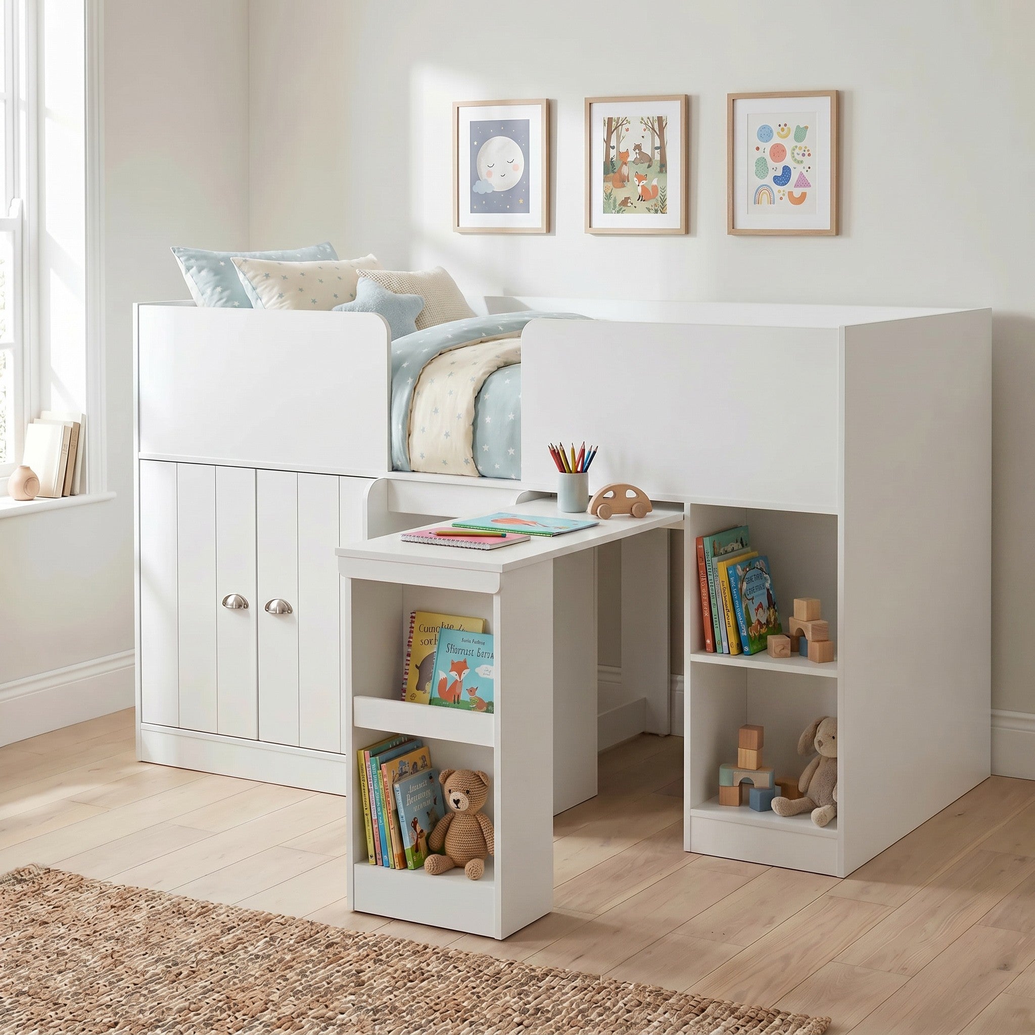 Orlando Study Bunk White
