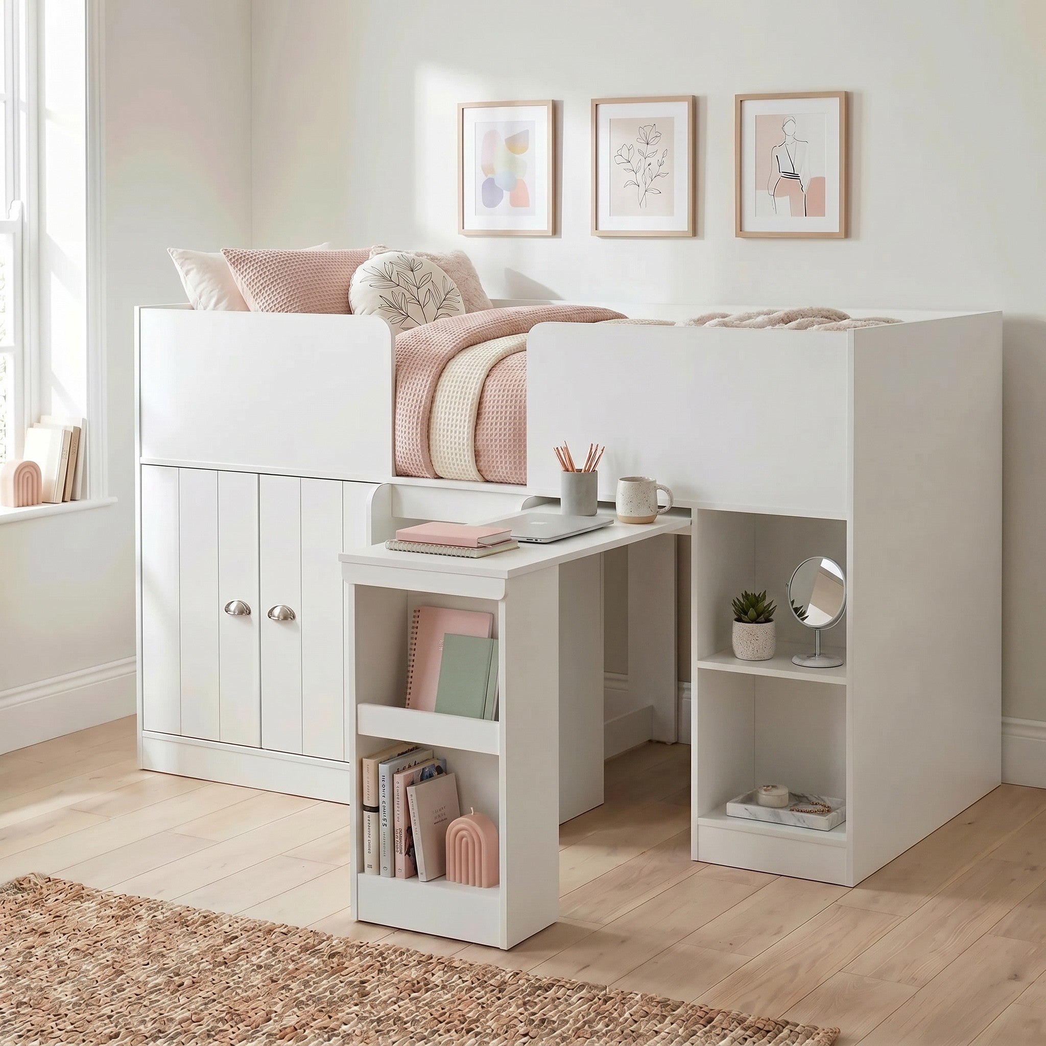 Orlando Study Bunk White