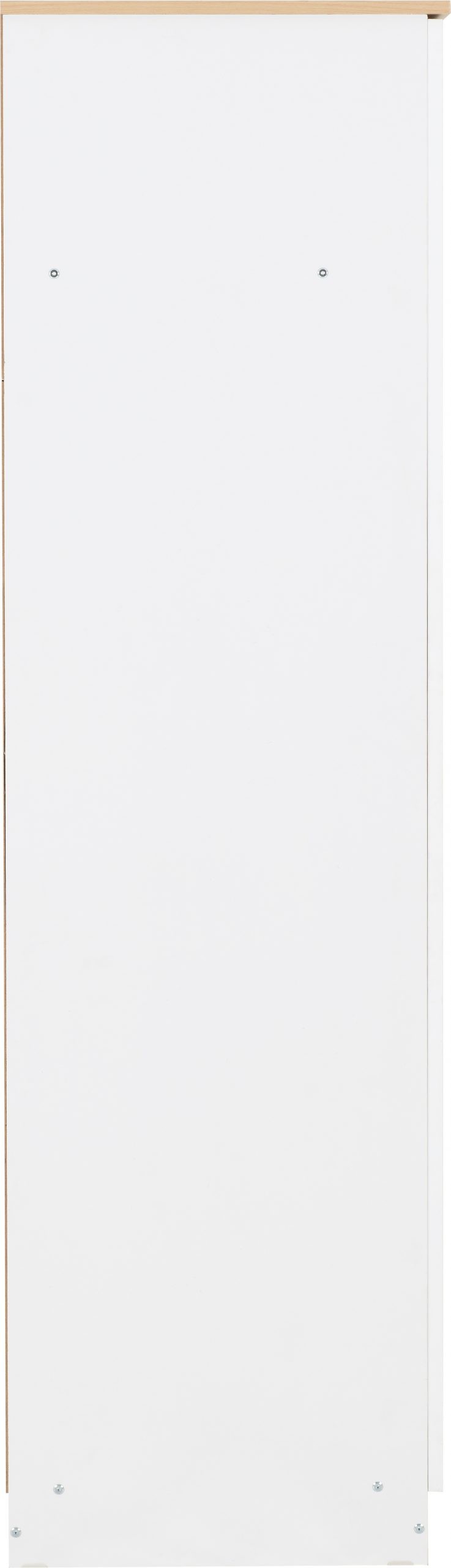 Portland 2 Door Wardrobe White/Oak Effect