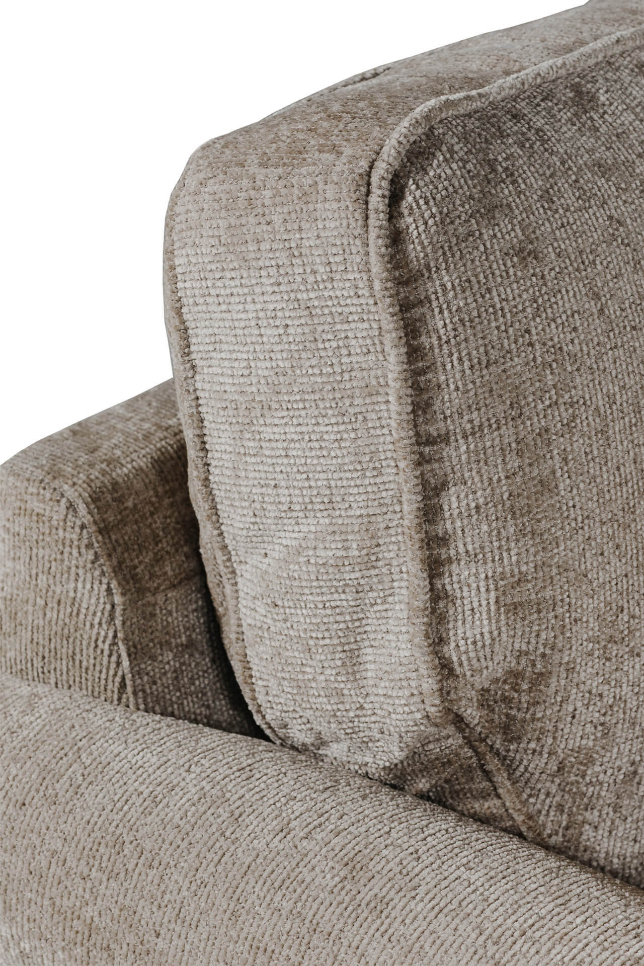 Pippa 2 Seater Sofa – Mink Upholstered with Scatter Cushions