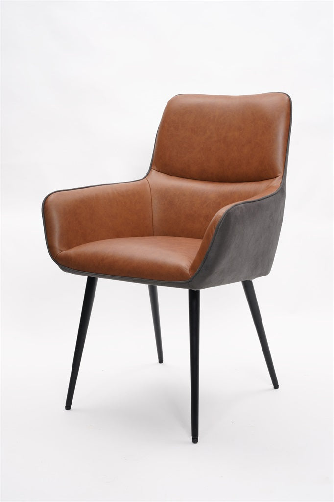 Rebecca Dining Chair Cognac Leather