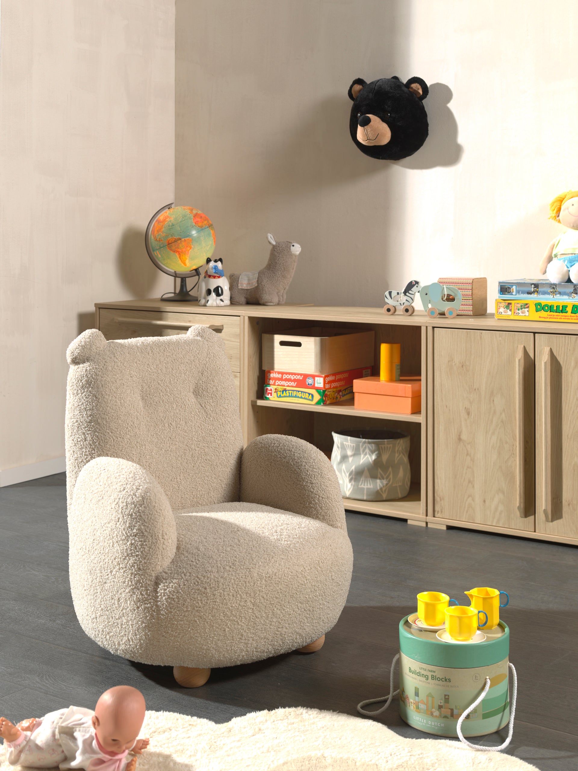 Rocky Sofa Bear Mini Bouclé Davis Beige