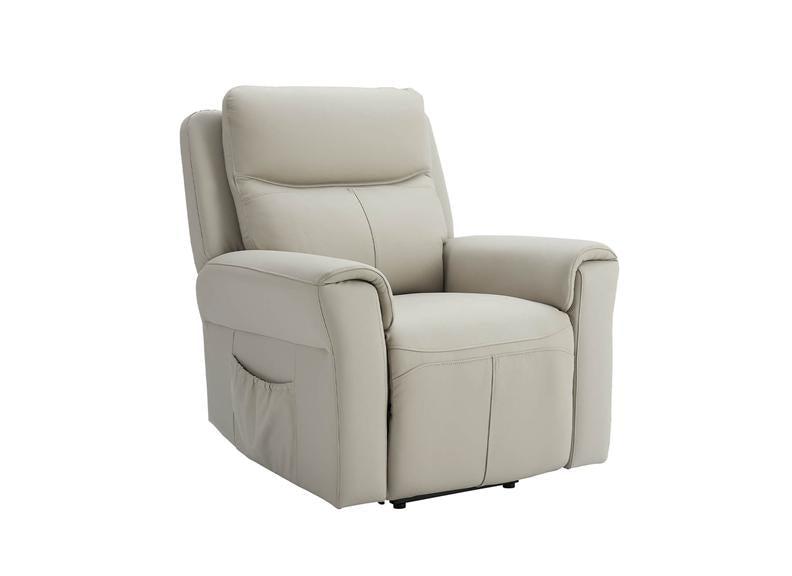 Russo Lift and Rise Chair – Stone Upholstered with Electric Dual Motor
