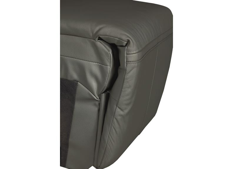 Russo Corner Group Electric Reclining Sofa – Ash Leather With USB Ports (4pcs)
