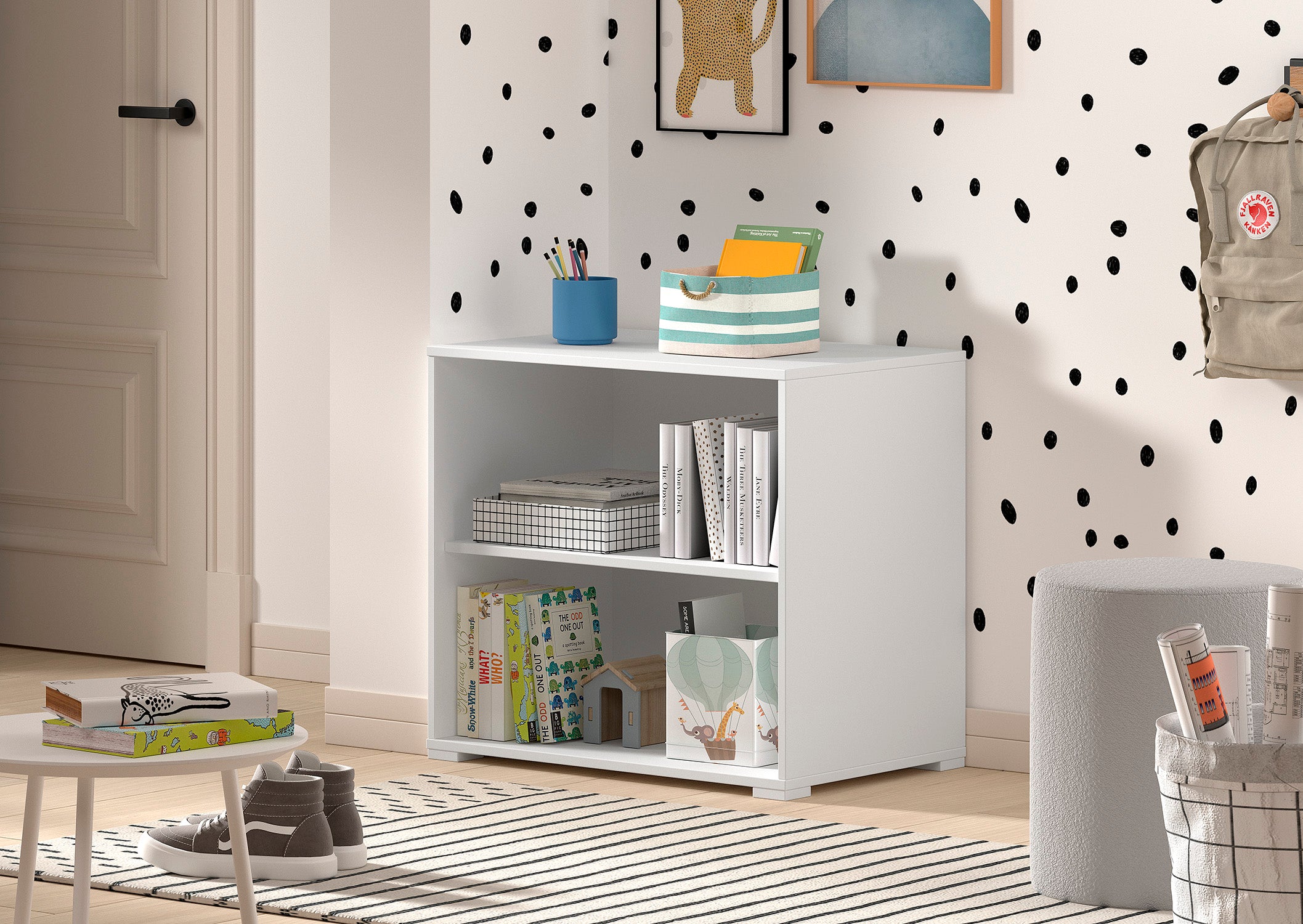 Sam Bookcase For Mid Sleeper White