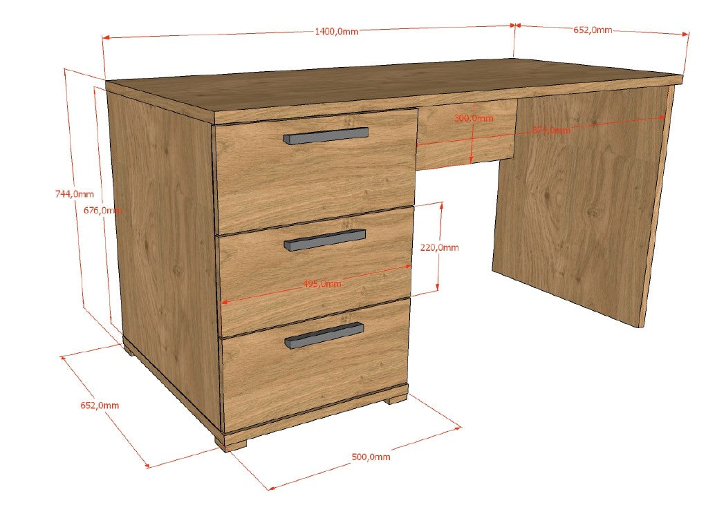 Sam Desk Oak