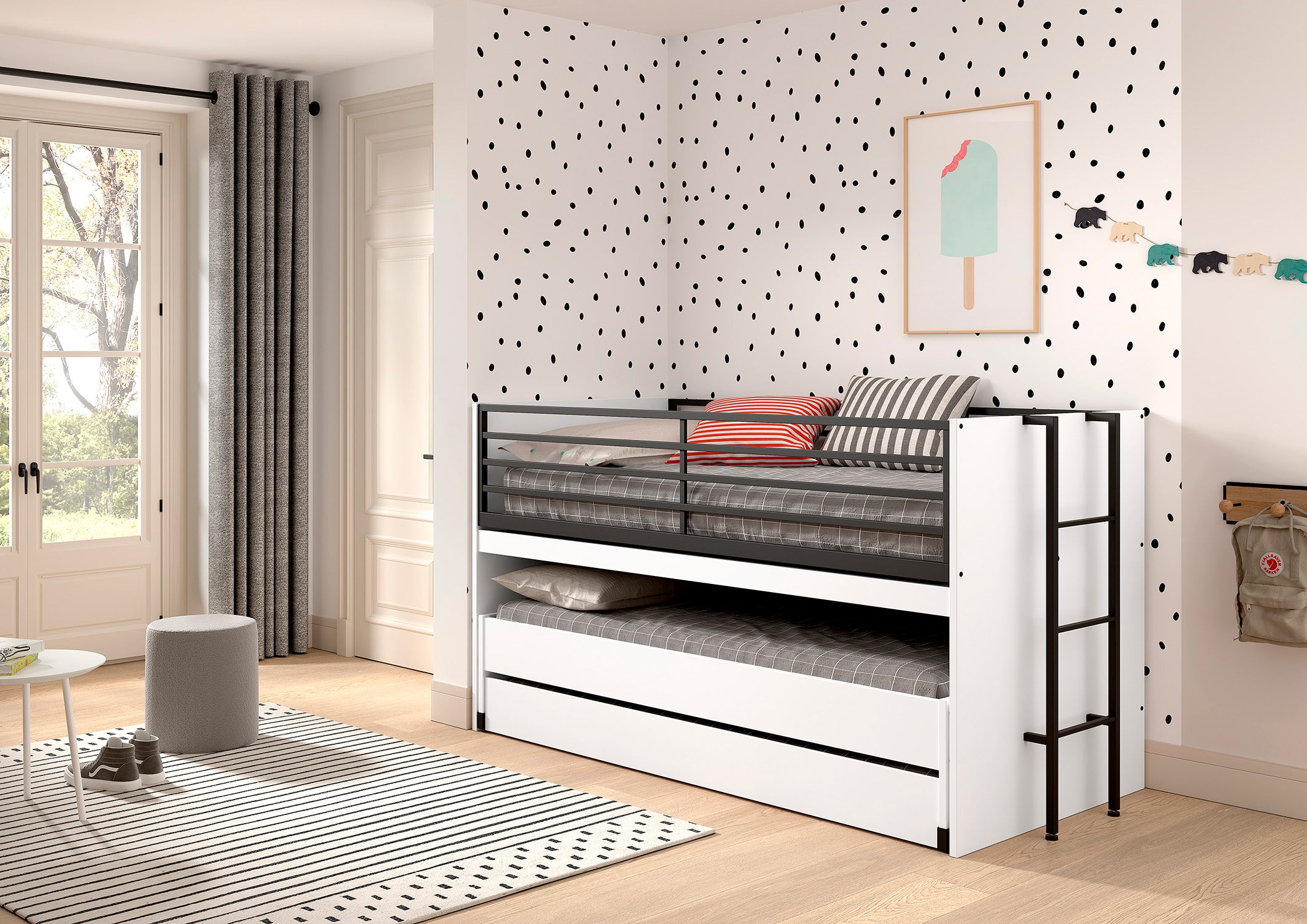 Sam Mid Sleeper (86) 90 X 200 Cm White