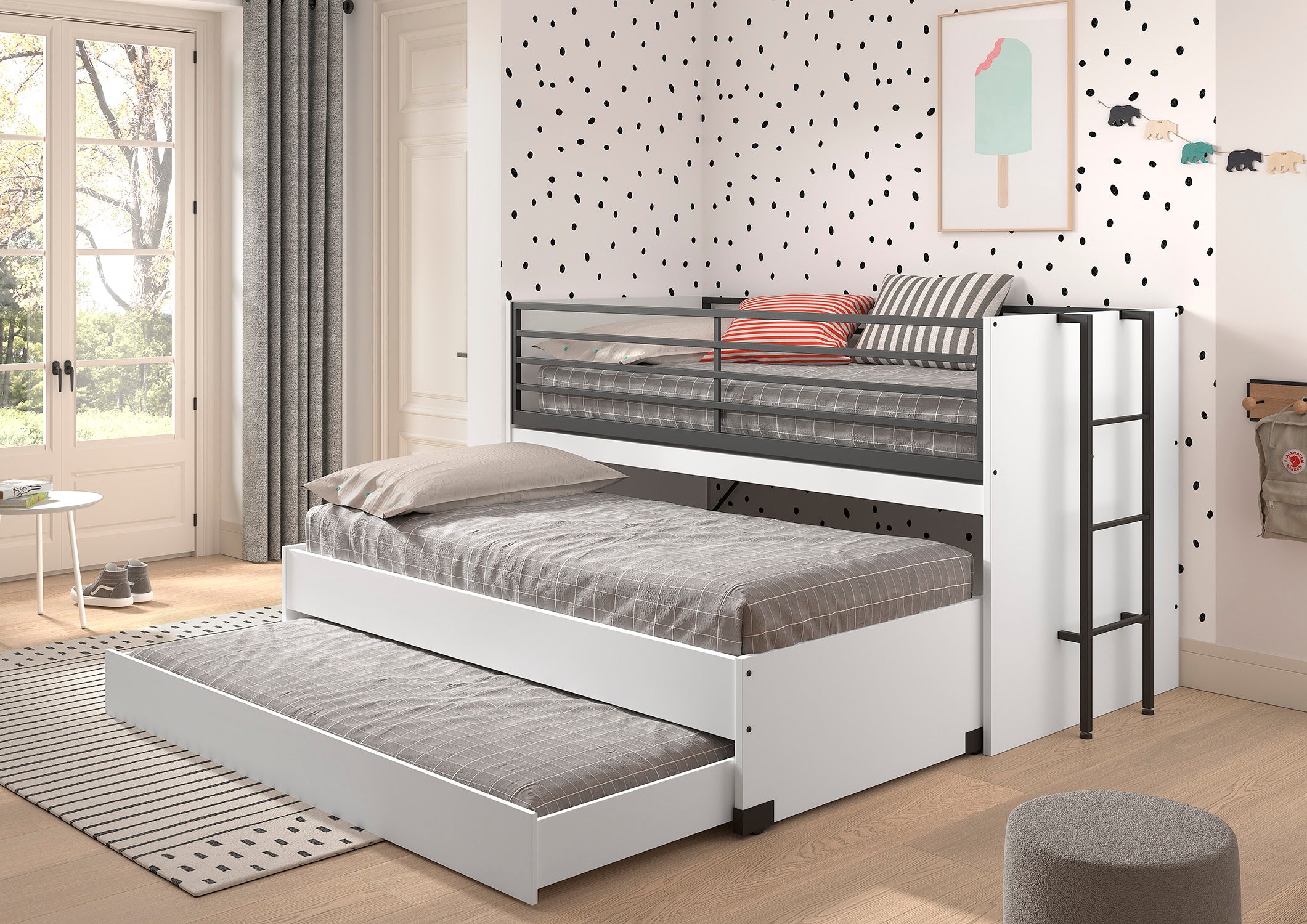 Sam Mid Sleeper (86) 90 X 200 Cm White