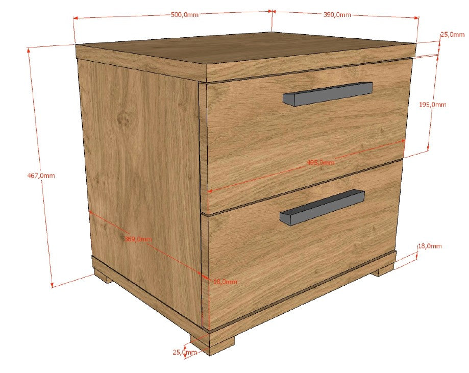 Sam Nightstand Oak