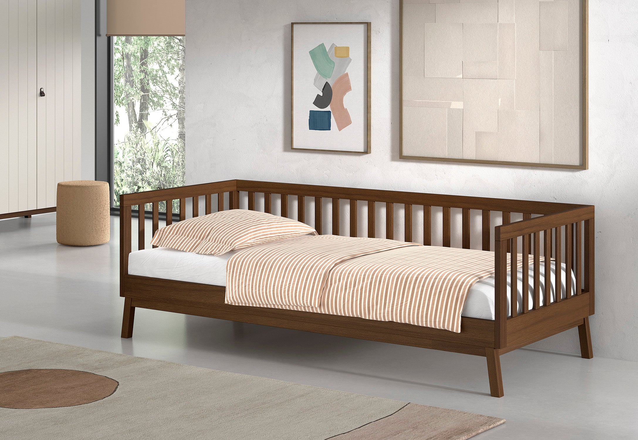 Sezane Cabin Bed 90 X 200 Cm Walnut