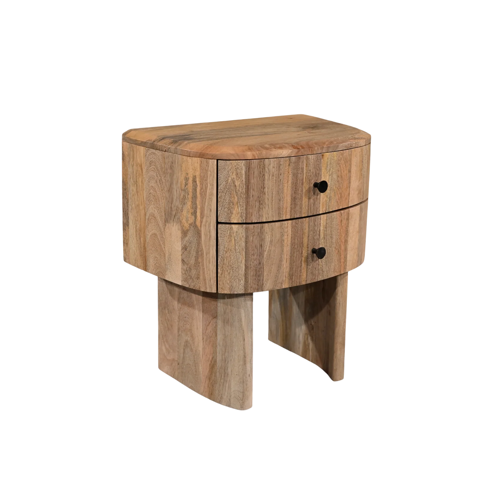 Sindhu Side Table – Solid Mango Wood Natural Finish (PRE-ORDER ONLY)