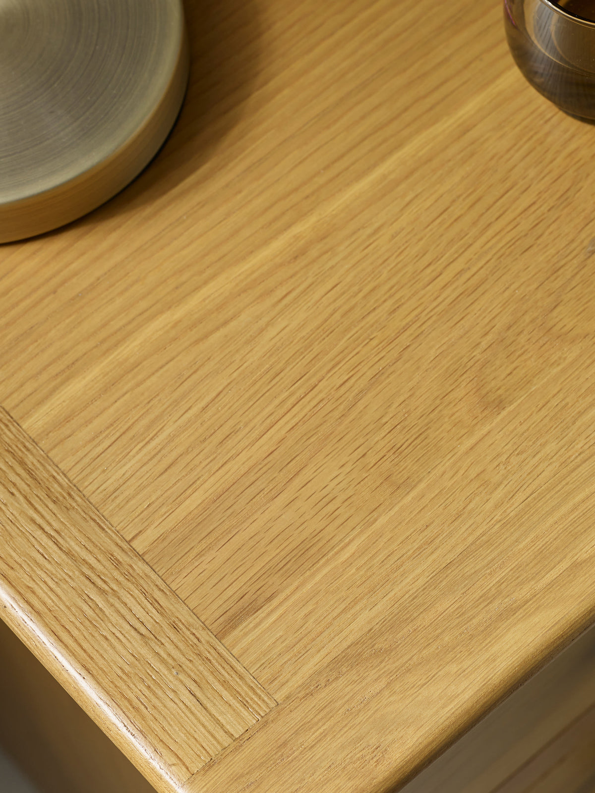 Somerset Oak Compact 1 Drawer Bedside Table with Shelf