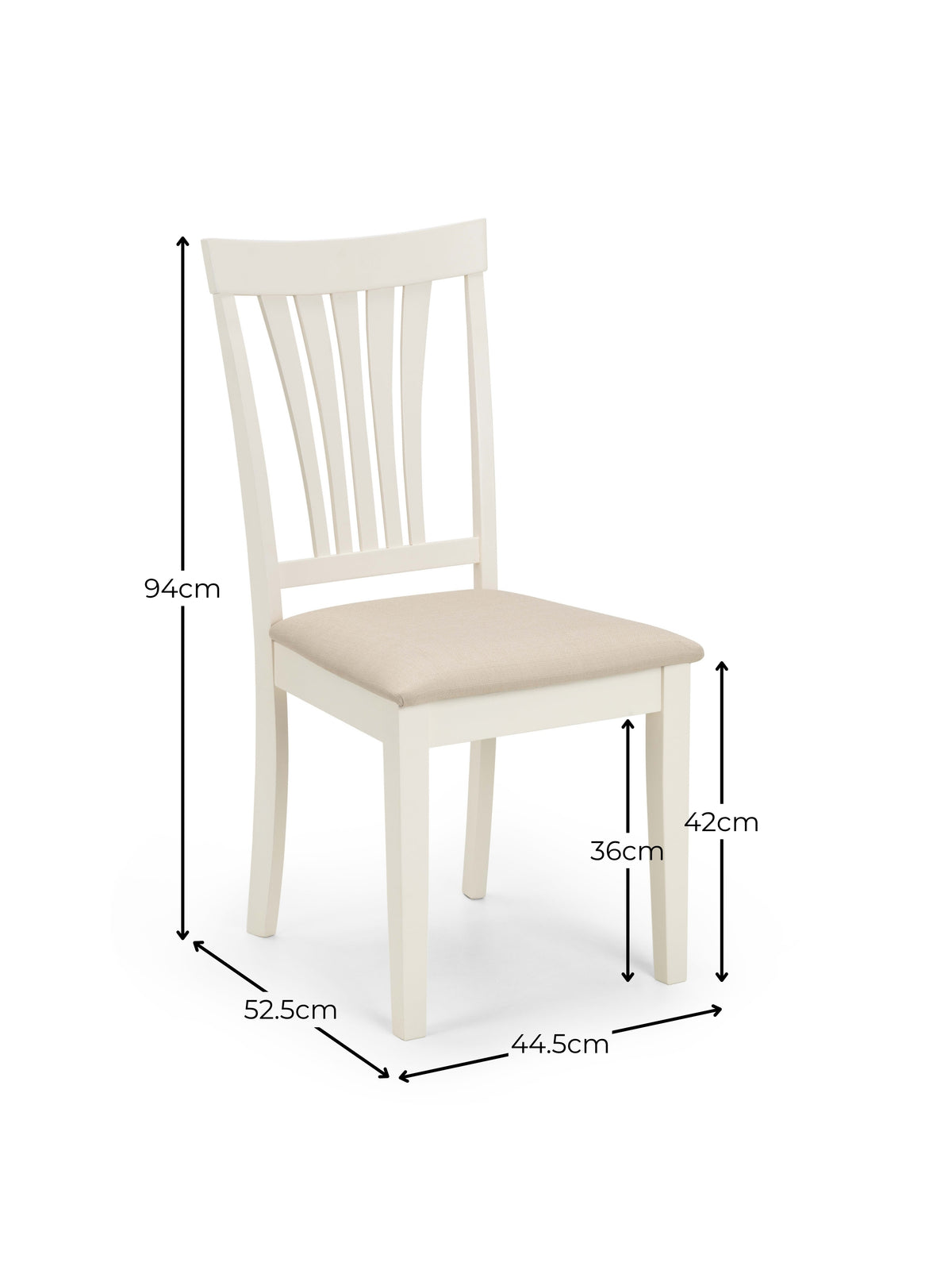 Set Of 2 Stanmore Ivory Chairs