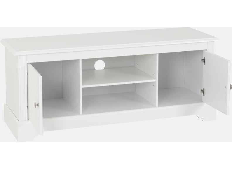 STRATFORD 2 DOOR TV UNIT - WHITE