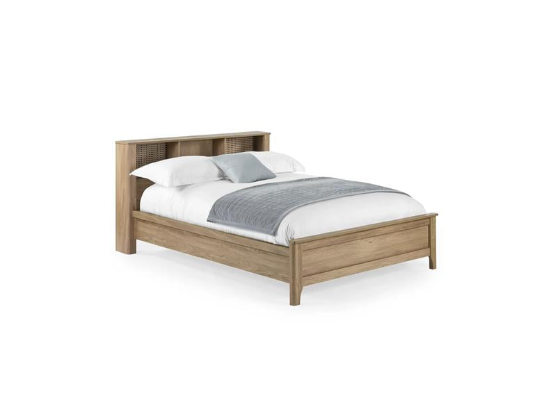 Sydney Oak Rattan Bed