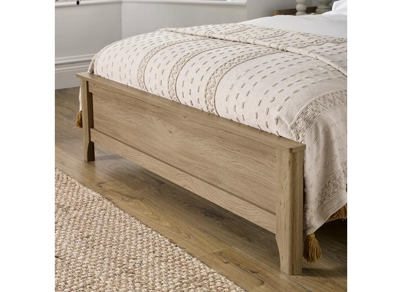 Sydney Oak Rattan Bed