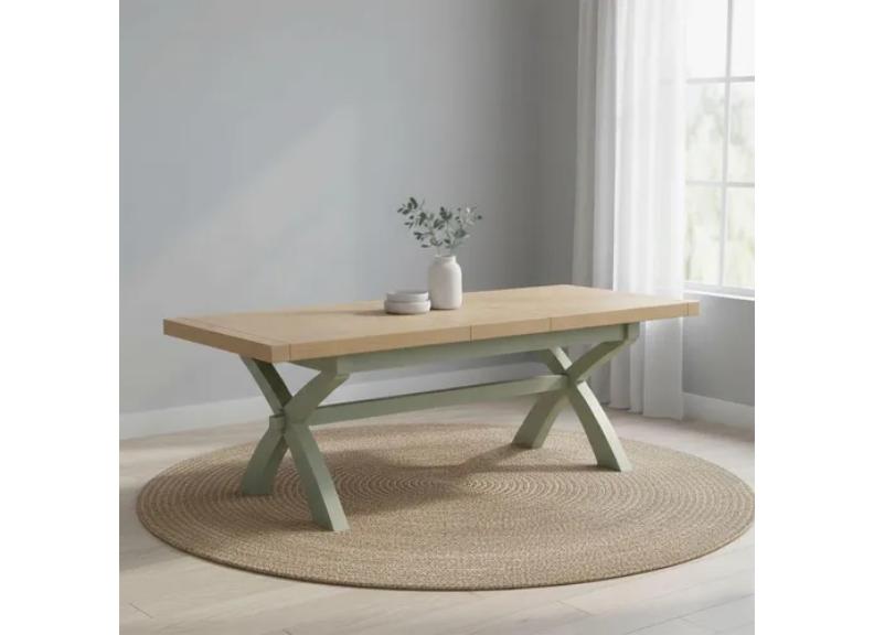 Salcombe Sage Cross Table - room