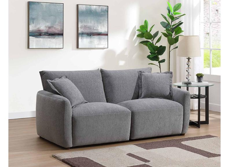 Solace Light Grey Fabric 2.5 Seat Sofa