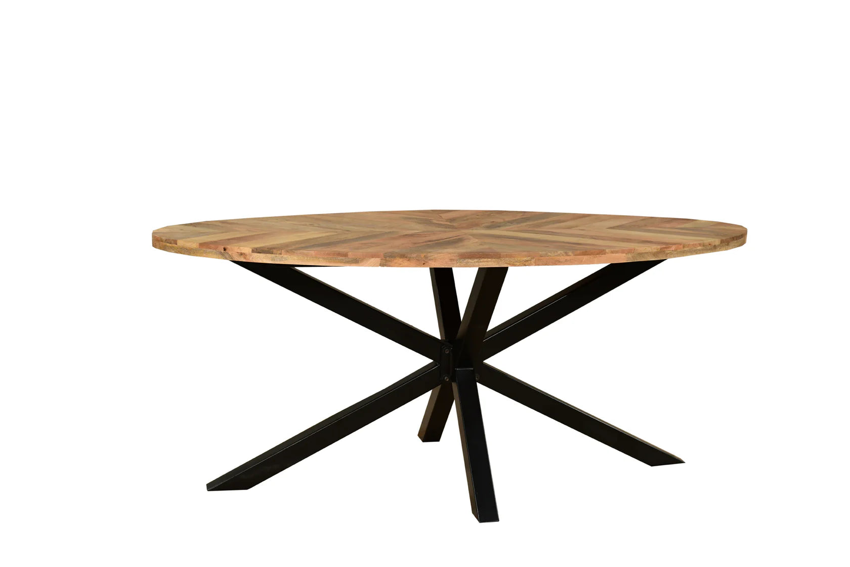 Agra Medium Oval Dining Table – Natural Mango Wood