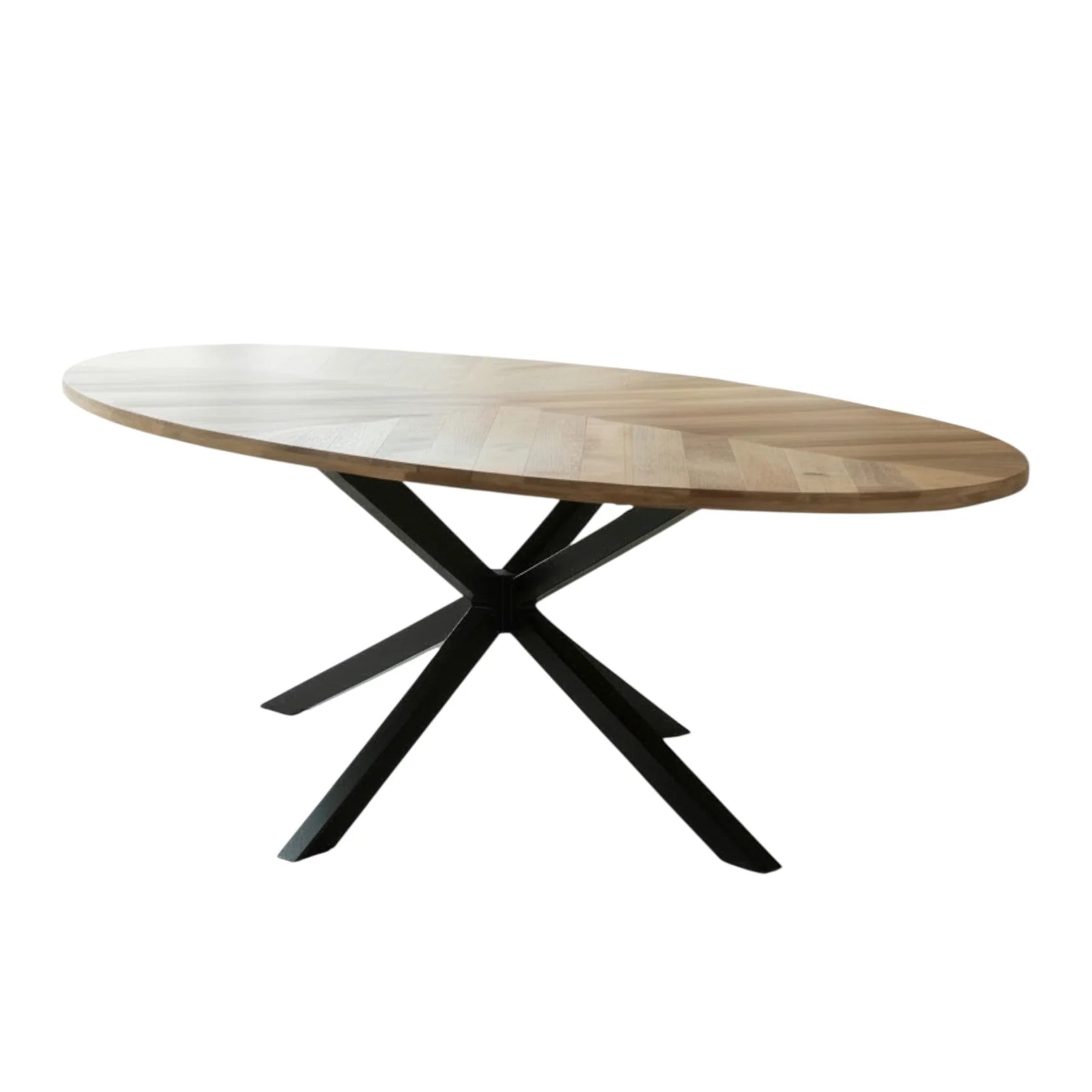 Agra Large Oval Dining Table – Natural Mango Wood