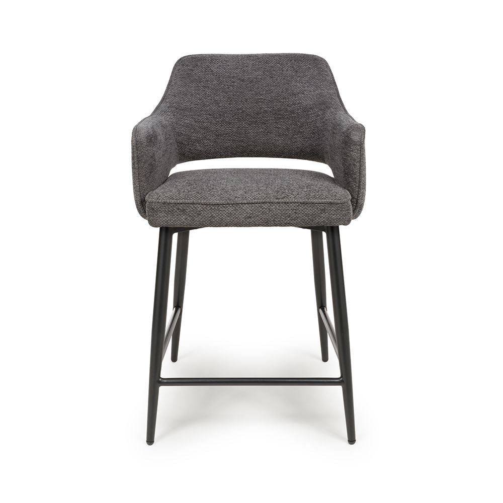 Ted Counter Chair - Set of 2 - Grey - Image 1