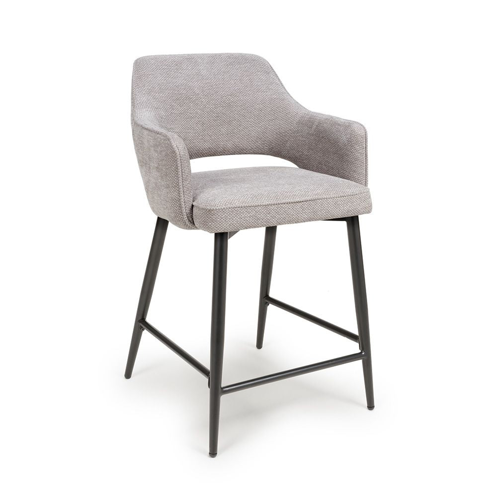 Ted Counter Chair - Set of 2 - Pewter - Image 2