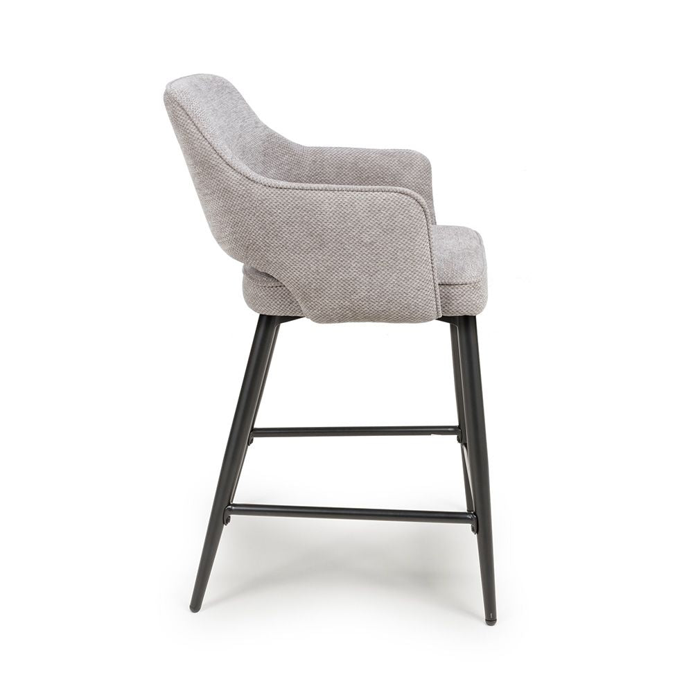 Ted Counter Chair - Set of 2 - Pewter - Image 3