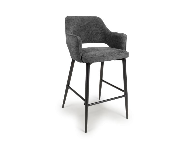 Ted Bar Chair - Set of 2 - Grey - Image 2