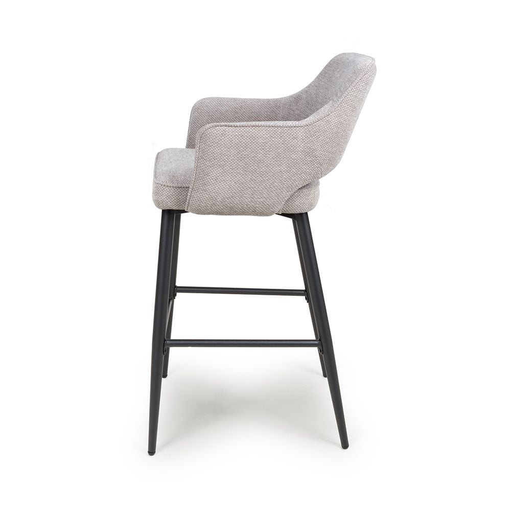Ted Bar Chair - Set of 2 - Pewter - Image 3