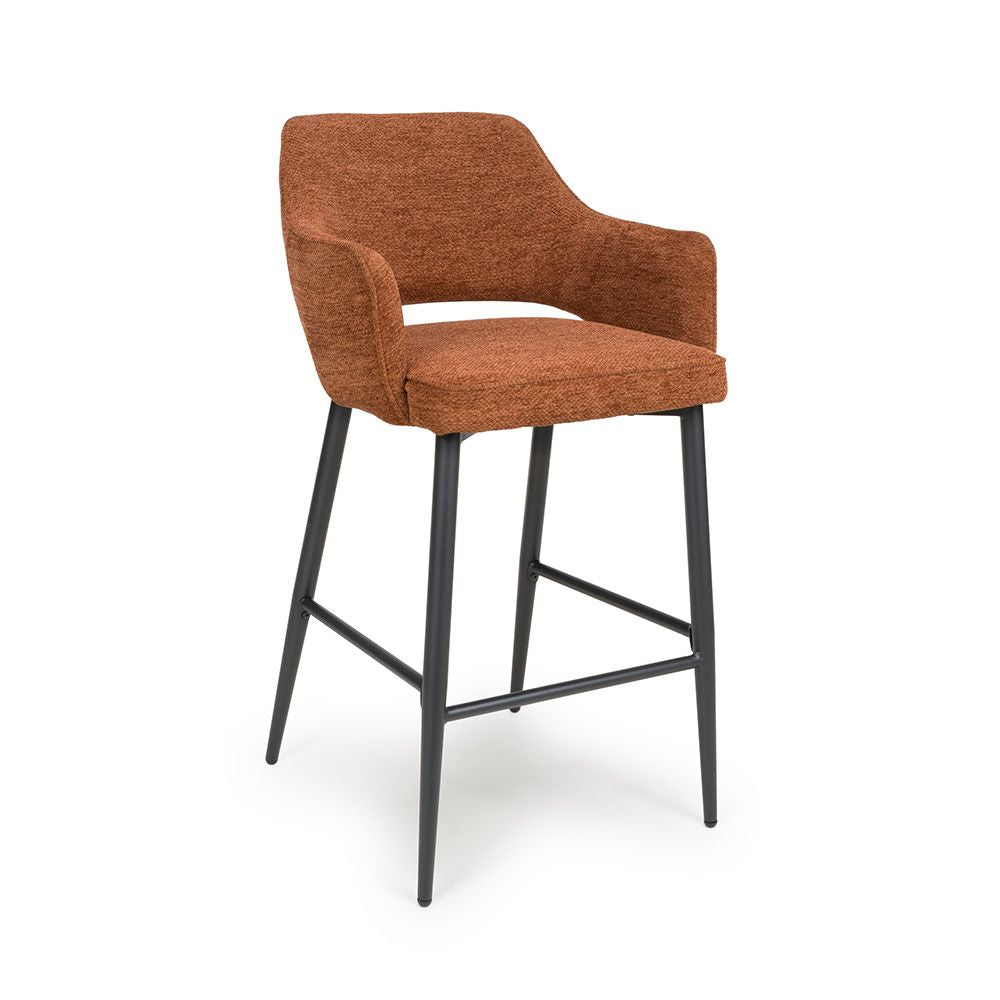 Ted Bar Chair - Set of 2 - Rust - Image 2