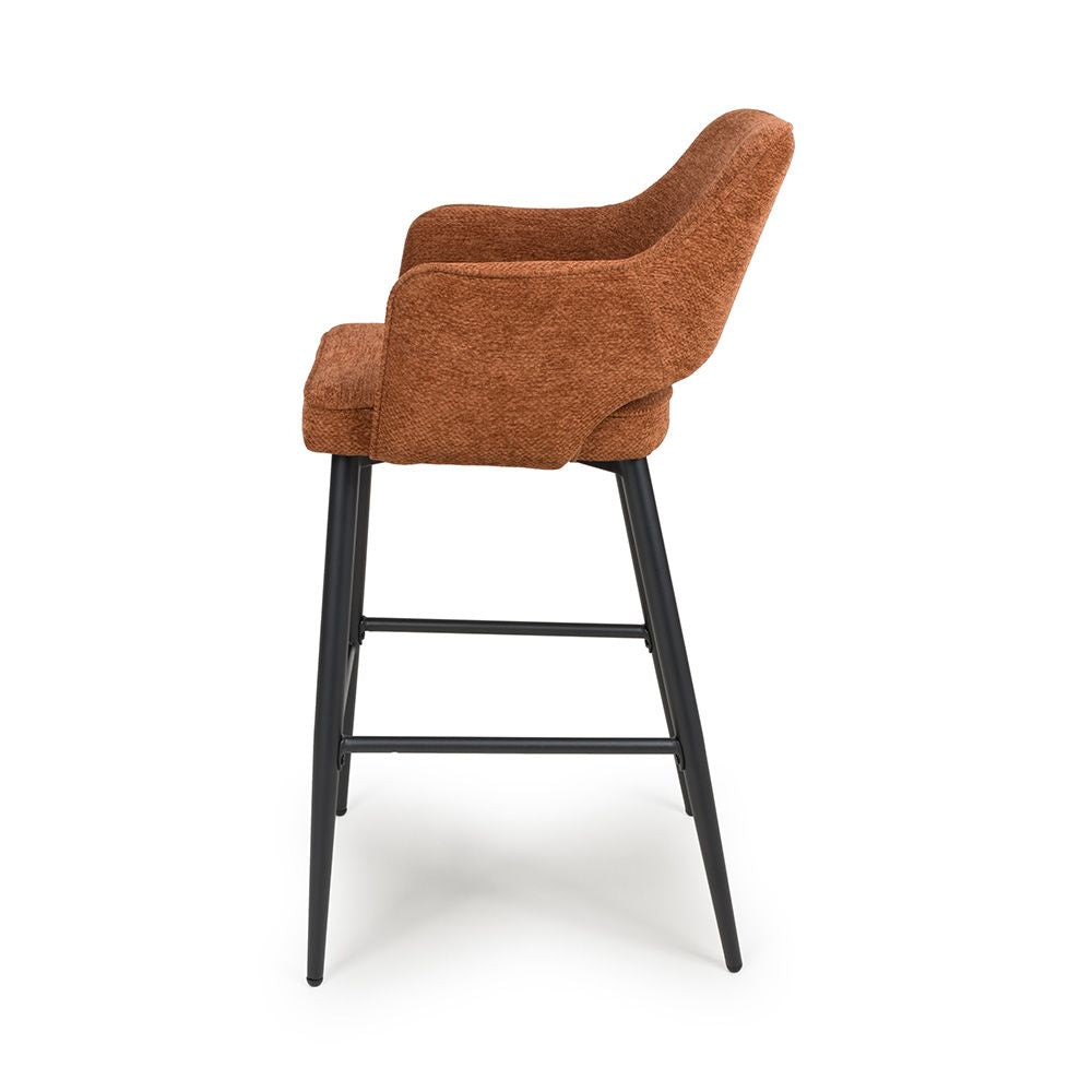 Ted Bar Chair - Set of 2 - Rust - Image 3