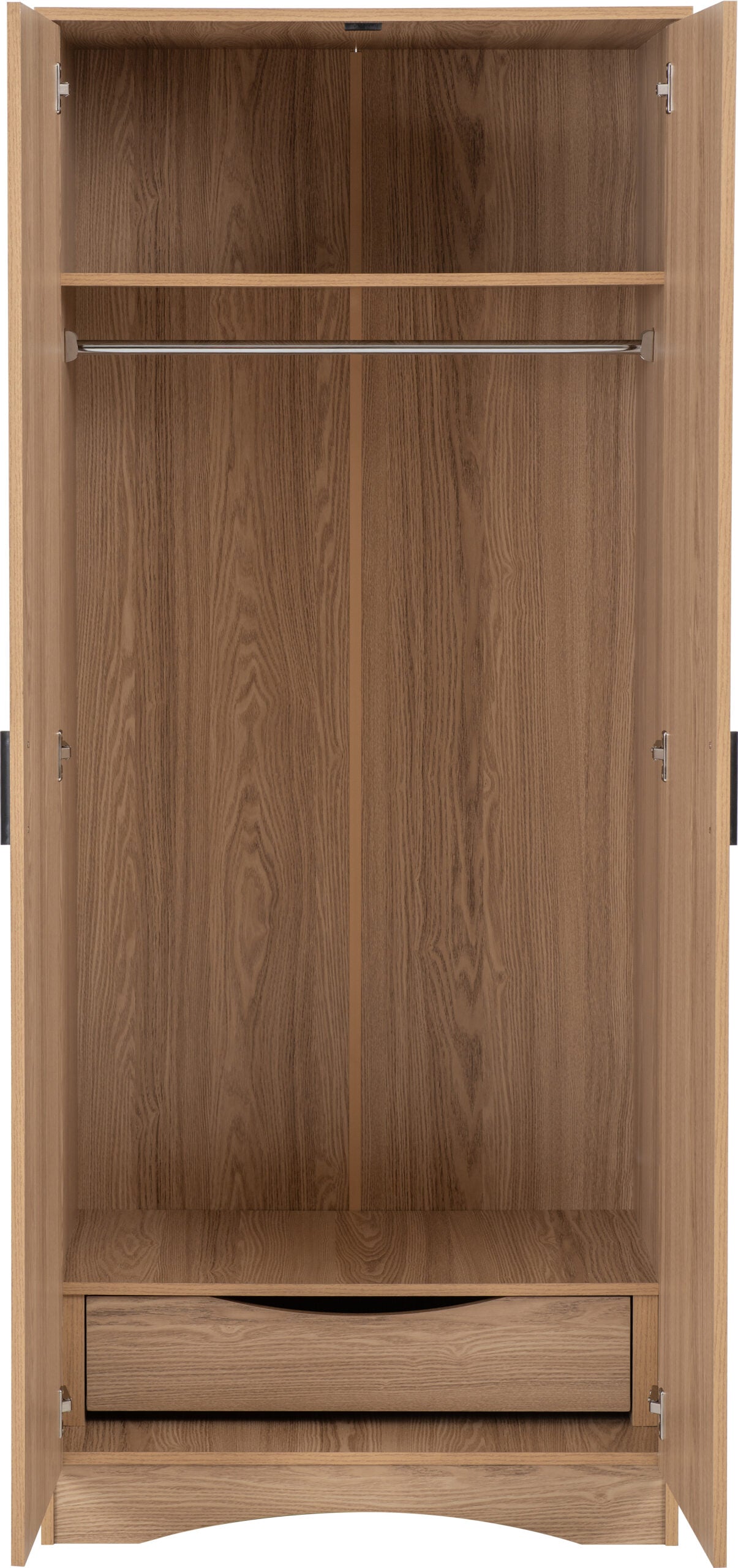 Tessa 2 Door Wardrobe - Natural Oak Effect