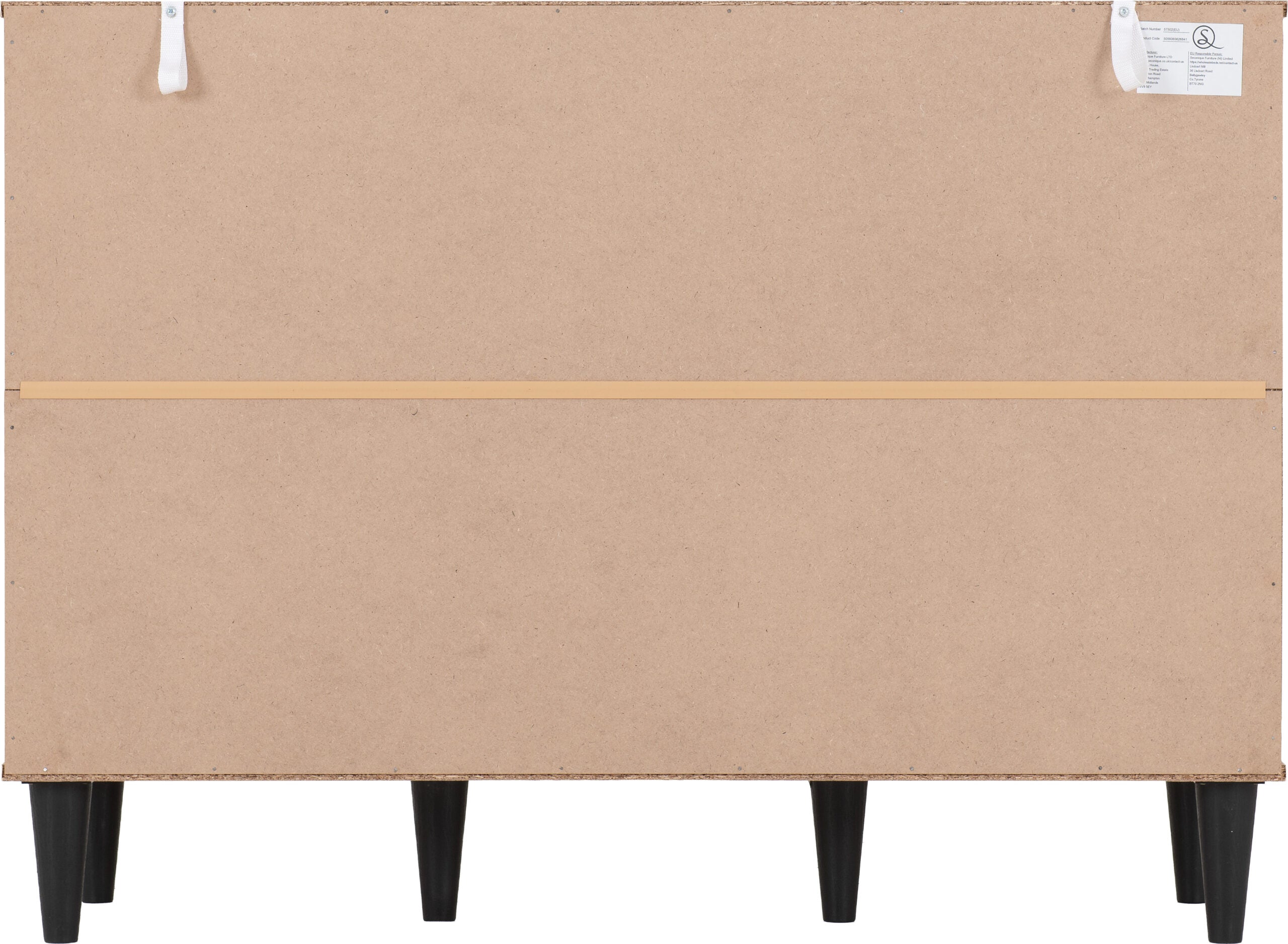 Tessa 3 Door 2 Drawer Sideboard - Natural Oak Effect